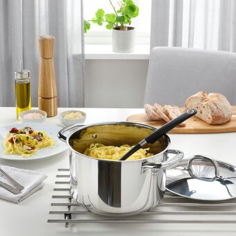 IKEA NOVÝ HRNEC S POKLICÍ-NEREZAVĚJÍCÍ OCEL 5L - 2