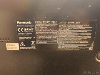 Prodám televizi Panasonic TX-P42ST30E – 42", Full HD, plazm - 2