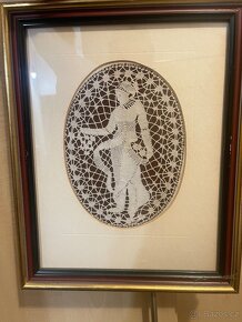 Prodám háčkovaný obraz - 2