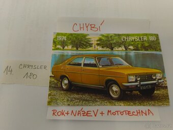 Kartičky z bonbonyéry Orion Mototechna - 2