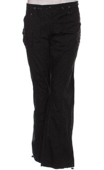 Letní dámské černé kalhoty -vel.M/L - 2