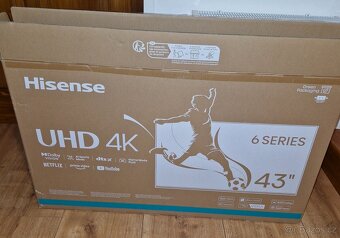Televize Hisense 43E6NT nová v záruce - 2