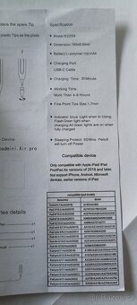 Dotykové kapacitní pero pro IOS barva červená - 2