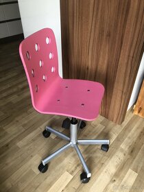 Dětská, dřevěná židle na kolečkách, Ikea - 2