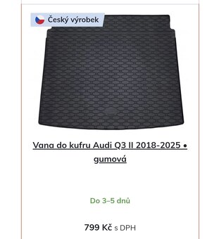Sada gumových koberečků do audi Q3 - 2