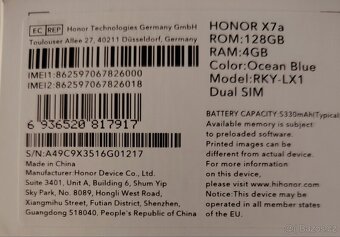 Mobilní telefon Honor x7a - 2