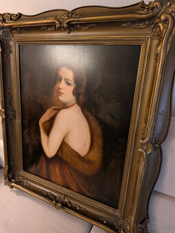Starožitný Obraz - Maiden, VERIS - Paris 1926 - 2