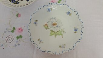 RETRO STARÉ SERVÍROVACÍ TALÍŘE značené porcelánkou - 2