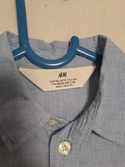 Chlapecké košile, zn. H&M, vel. 92 a vel. 98 - 2