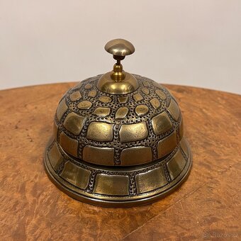 Elegantní stolní služební zvon - mosazný hotelový zvonek - 2