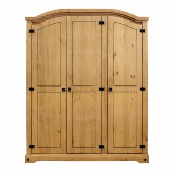 Dřevěná skříň 3dveřová CORONA vosk - 2