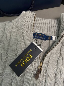 Ralph Lauren sweater se zipem – šedý - 2