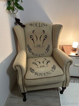 Vintage/retro křeslo, ušák - 2