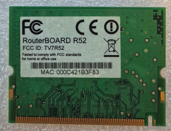 MiniPCI WIFI 3 (802.11a/b/g) Mikrotik R52 - 2