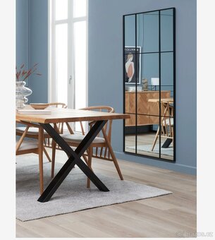 Prodám zrcadlo JYSK STUDSTRUP – 80×180 cm, černá - 2