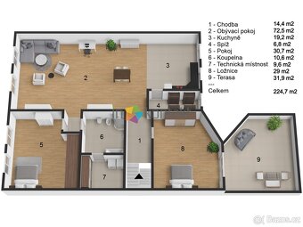 Prodej byty 3+1, 192 m2 - Znojmo, ev.č. 00421 - 2