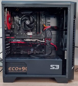 Herní PC s Ryzen 2600, GTX 1080 a 23" 1080p monitorem - 2