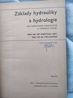 Základy hydrauliky a hydrologie Kunštátský Patočka - 2