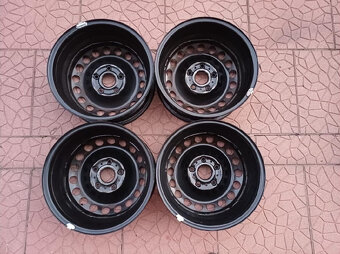 Plechové disky kola originál VW Škoda 5x112 6Jx15 ET43 - 2