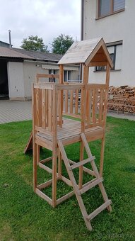 Dětské hřiště Shumee Hrací věž s lezeckou stěnou - 2