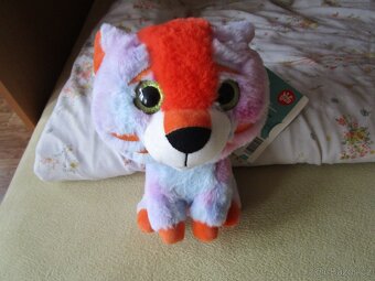 Nový krásný heboučký plyšový tygr s velkýma třpitivýma očima - 2