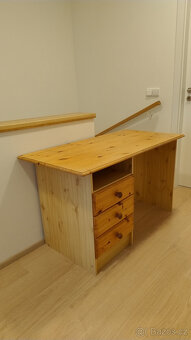 Dětský psací stůl 120 x 60 cm masiv / lamino - 2