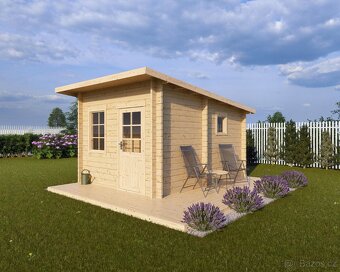 Domek LEO s teráskou, 2 místnosti, 3x4 m,44 mm - 2