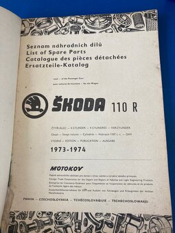 Seznam náhradních dílů Škoda 110R - 2