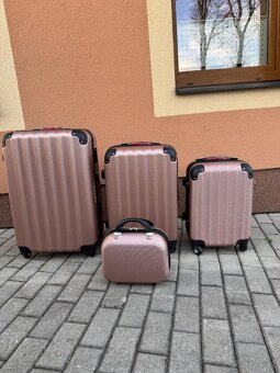 Cestovní kufry 4 set, barva Gold Rose - 2