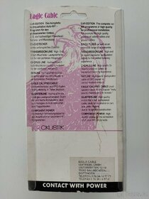 Audio kabely orig. Eagle Cable, 2x6mm/1m a 2x4,5mm/0,75m - 2