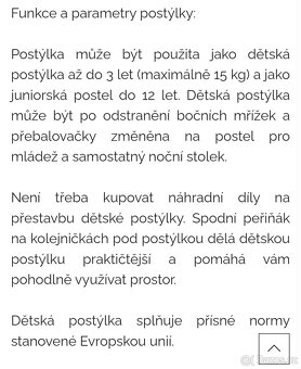 Kombinovaná postýlka - 2