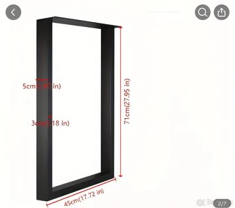 Kovové nohy od stolu - 2