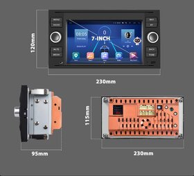 2Din Android Ford Transit / Focus autorádio GPS navigace - 2