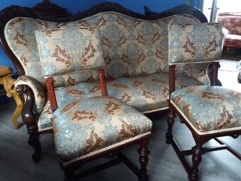 Starožitna sofa 2 křesla - 2