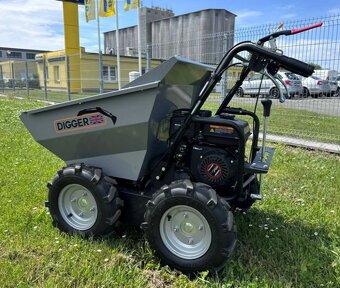 kolový dumper, stavební kolečko, malý dumper, - 2