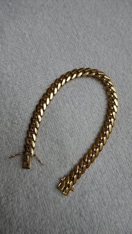 ZLATÝ NÁRAMEK PLNÝ 34G//19.5CM//8MM//14 KARÁTŮ 585 - 2
