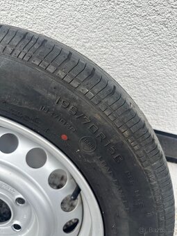 Pneu a kola 2 ks 195 70 R15 C na vozik, karavan - 2