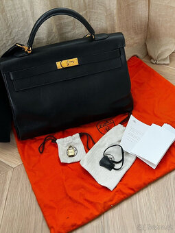 Hermès kabelka Kelly 35 černá - 2