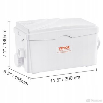 Čerpadlo na odpadní vodu 350 W 6000 l/h, výška zdvihu 7 m - 2