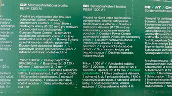 Prodám matovací / kartáčovú brusku Parkside PBSM 1300 A1 - 2