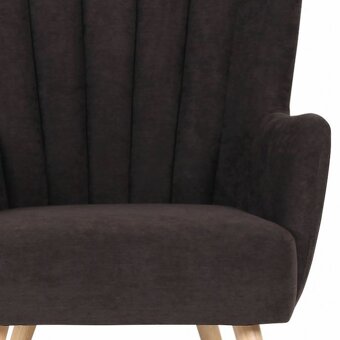 Prodáme Křeslo ušák AK-311 hnědá látka - 2