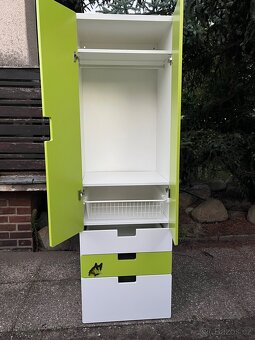 IKEA STUVA Zelená vysoká dětská skřínka - 2