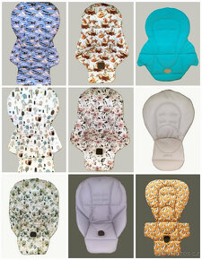 NOVÉ - NÁHRADNÍ POTAHY do DĚTSKÝCH JÍDELNÍCH ŽIDLIČEK - 2