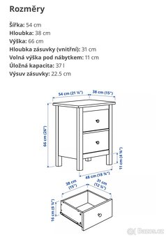 Noční stolky IKEA Hemnes - 2