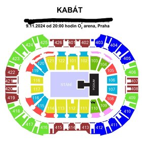 KABÁT KONCERT-vstupenky-9.11.24 (na sezení) -O2 Arena Praha - 2