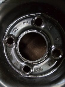 Dojezdové kolo Škoda VW Seat R15 4x100 nové 3,5J ET40 - 2