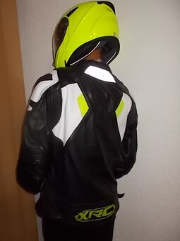 PÁNSKÁ/DAMSKA KOŽENA MOTO BUNDA 100%STAV - 2