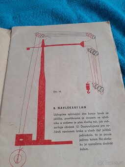 Retro stavebnice jeřábů Igla ites z roku 1961 - 2