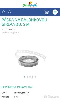 Páska na balonkovou girlandu - 2