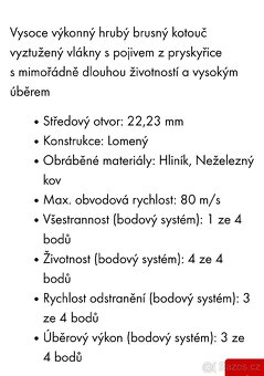 Brusný kotouč pro hliník a neželezné kovye - 2